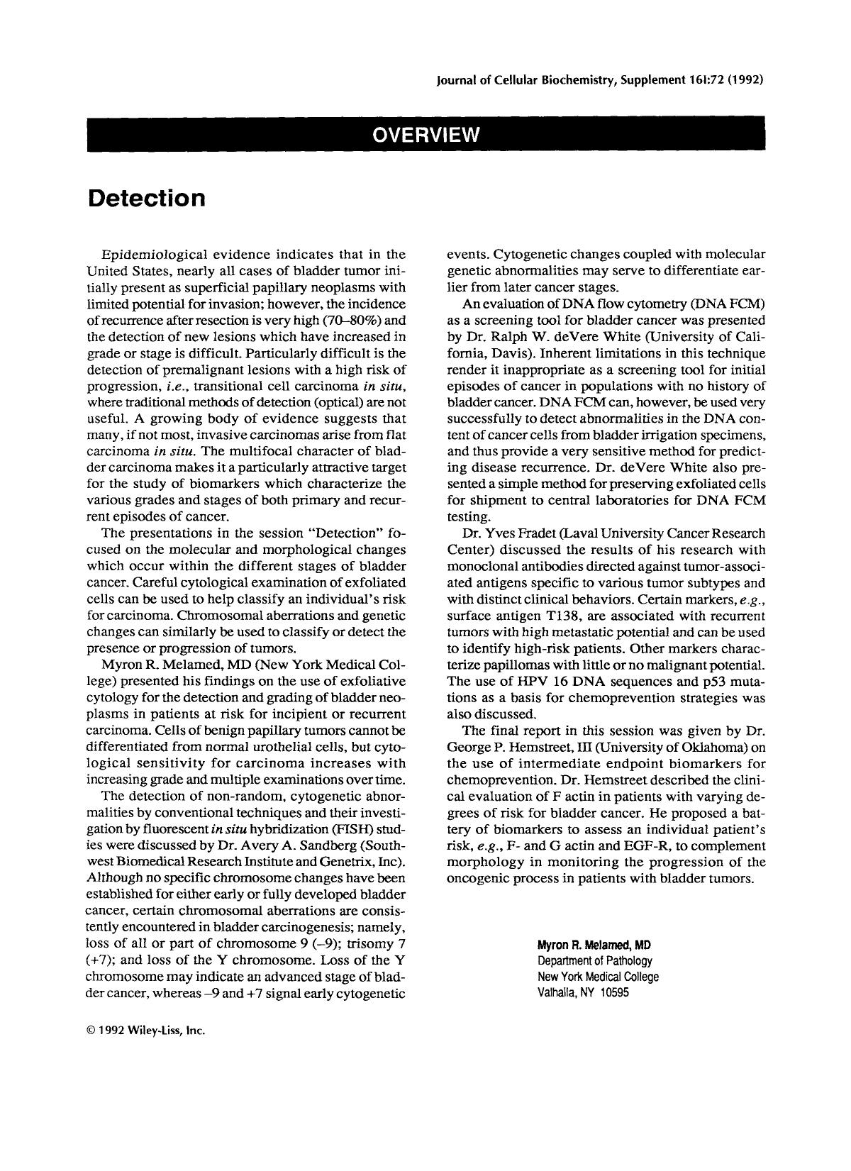 Detection by Unknown