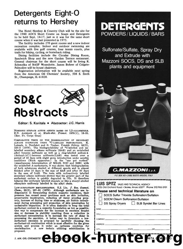 Detergents Eight-O returns to Hershey by Unknown