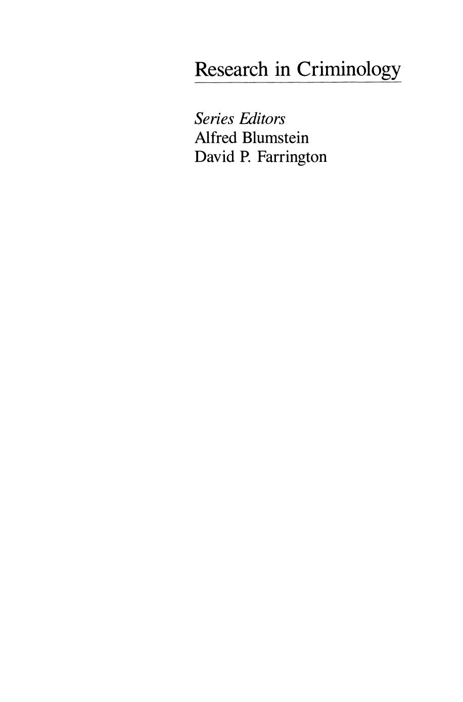 Deterrence and Juvenile Crime: Results from a National Policy Experiment by Anne L. Schneider (auth.)
