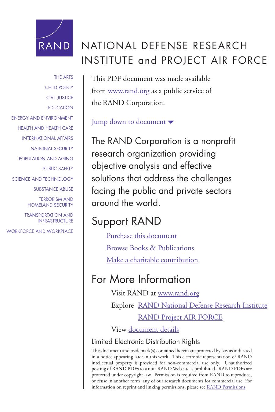 Deterrence--From Cold War to Long War: Lessons from Six Decades of RAND Research by Austin Long