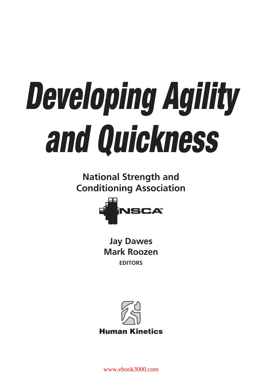 Developing Agility and Quickness by National Strength & Conditioning Association