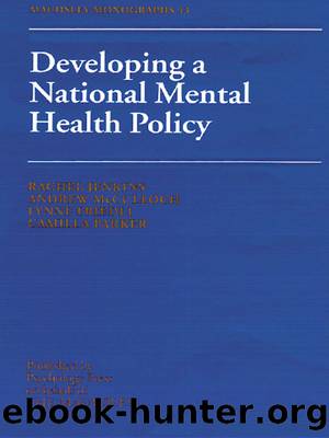 Developing a National Mental Health Policy by unknow