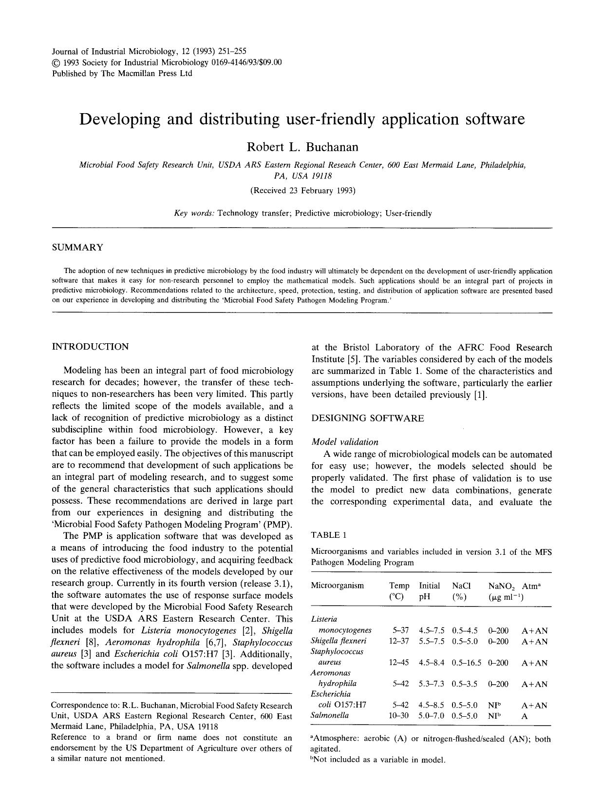 Developing and distributing user-friendly application software by Unknown