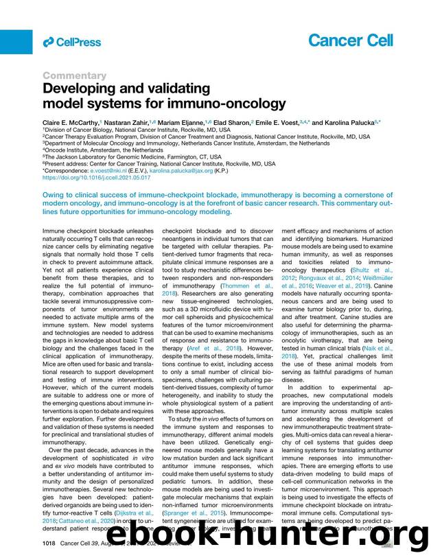 Developing and validating model systems for immuno-oncology by unknow