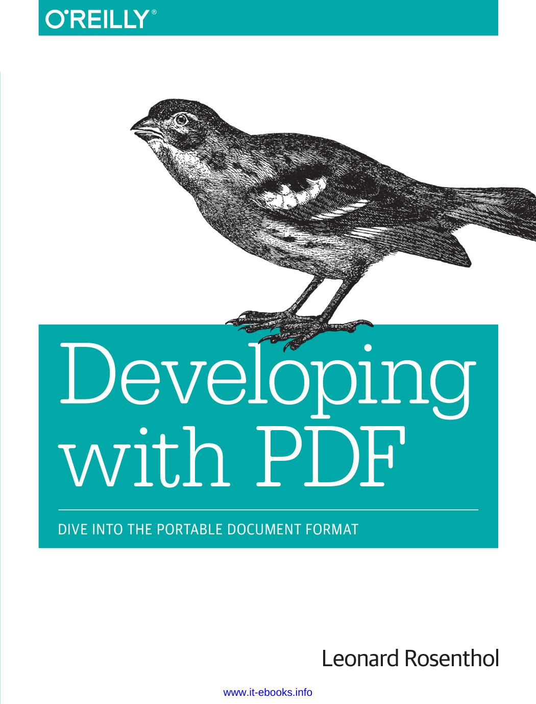 Developing with PDF by Leonard Rosenthol