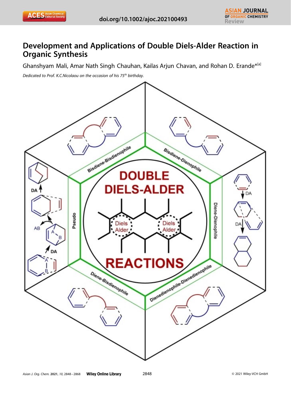 Development and Applications of Double DielsâAlder Reaction in Organic Synthesis by Unknown