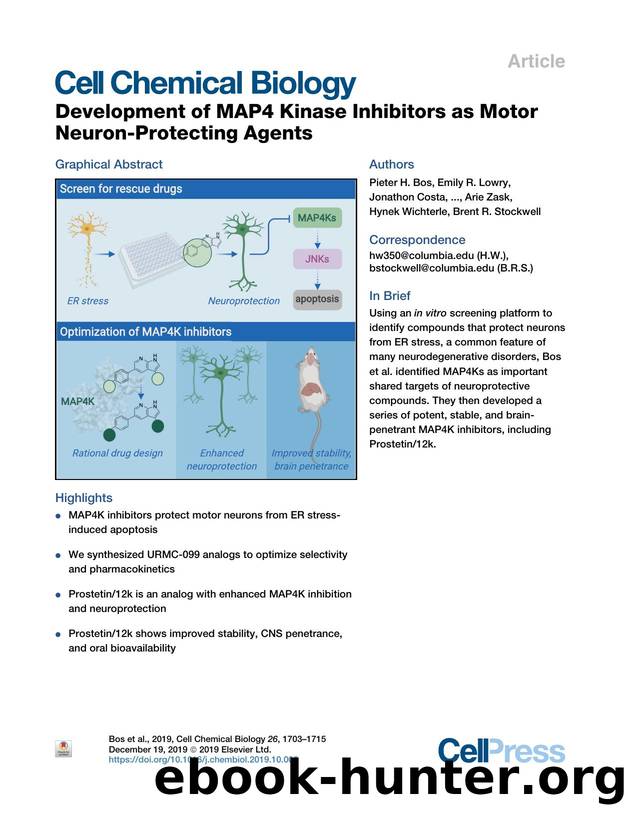 Development of MAP4 Kinase Inhibitors as Motor Neuron-Protecting Agents by unknow