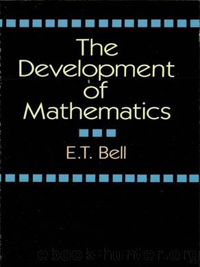 Development of Mathematics by Bell E. T.;