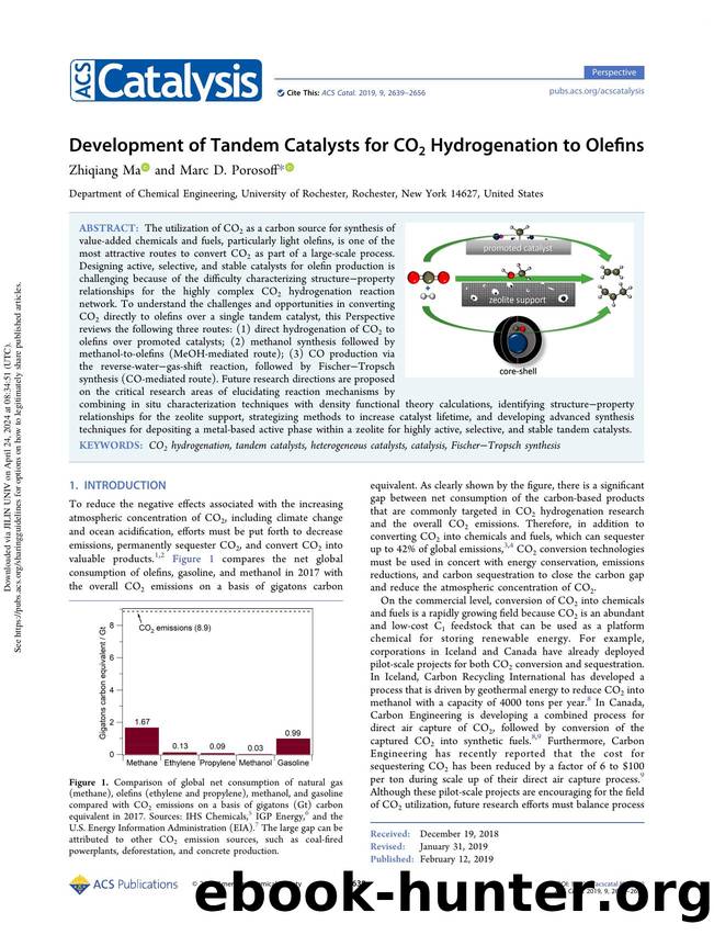 Development of Tandem Catalysts for CO2 Hydrogenation to Olefins by Zhiqiang Ma & Marc D. Porosoff