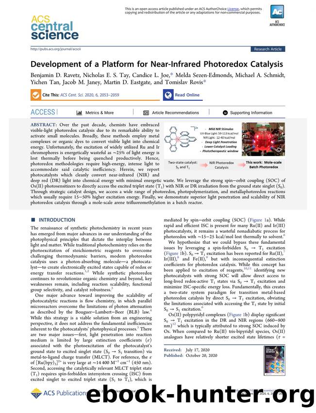 Development of a Platform for Near-Infrared Photoredox Catalysis by unknow