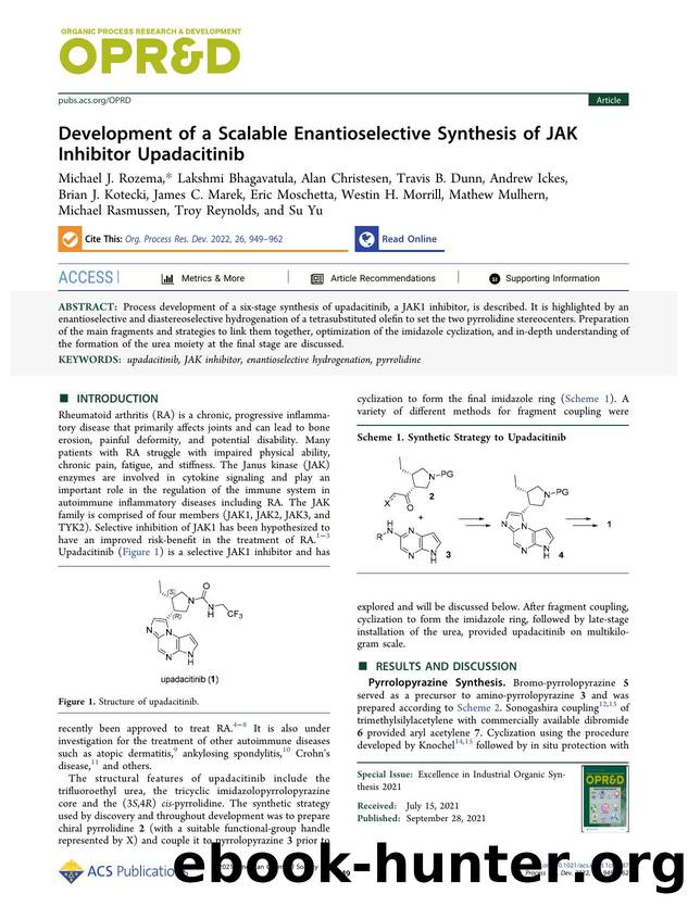 Development of a Scalable Enantioselective Synthesis of JAK Inhibitor Upadacitinib by unknow
