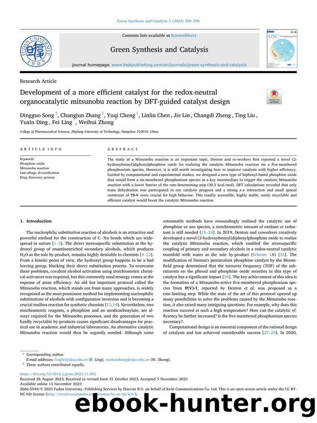 Development of a more efficient catalyst for the redox-neutral organocatalytic mitsunobu reaction by DFT-guided catalyst design by unknow
