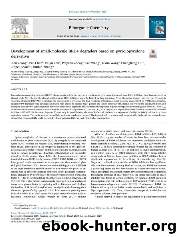 Development of small-molecule BRD4 degraders based on pyrrolopyridone derivative by unknow