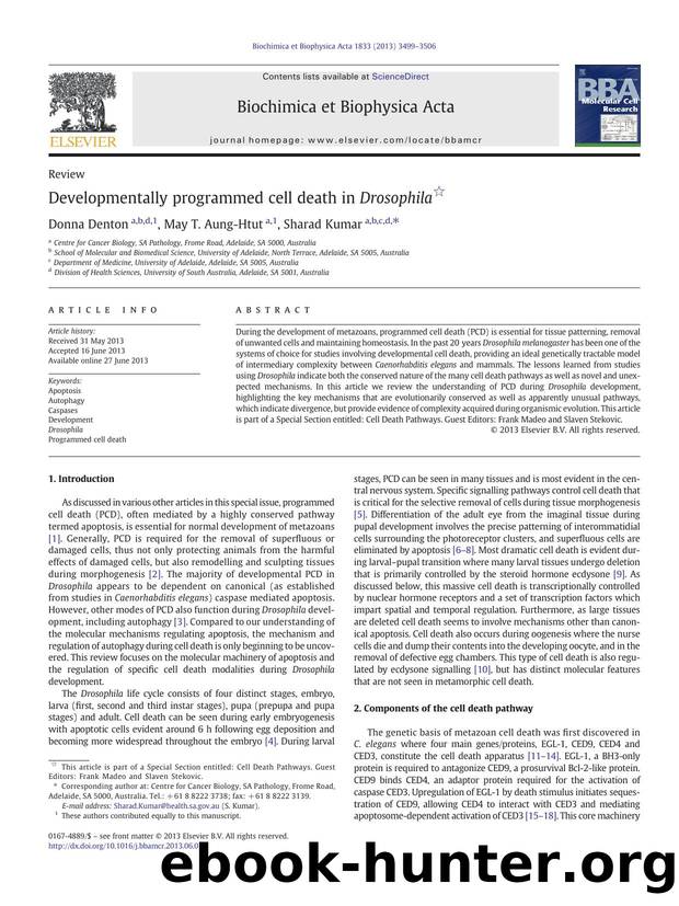 Developmentally programmed cell death in Drosophila by Donna Denton & May T. Aung-Htut & Sharad Kumar