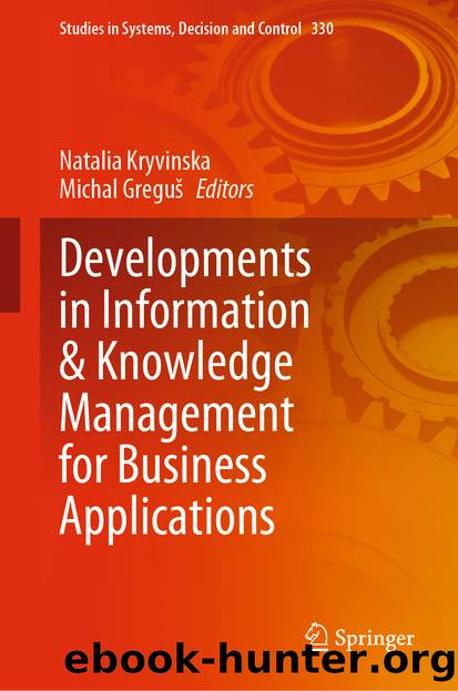 Developments in Information & Knowledge Management for Business Applications by Unknown