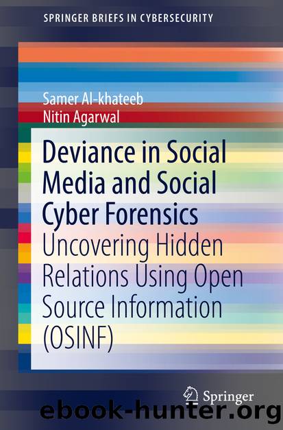Deviance in Social Media and Social Cyber Forensics by Samer Al-khateeb & Nitin Agarwal