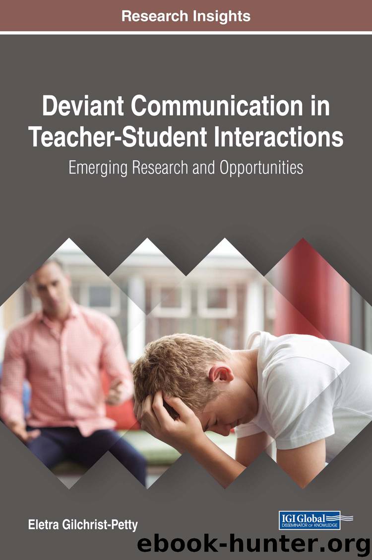 Deviant Communication in Teacher-Student Interactions by Gilchrist-Petty Eletra S