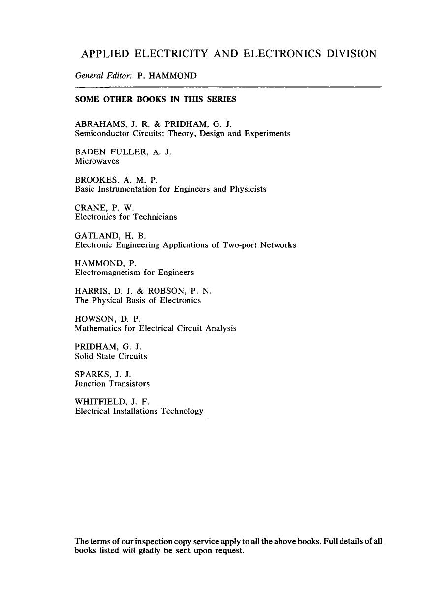 Devices and Amplifier Design. Electronics from Theory Into Practice by J. E. Fisher H. B. Gatland and P. Hammond (Auth.)
