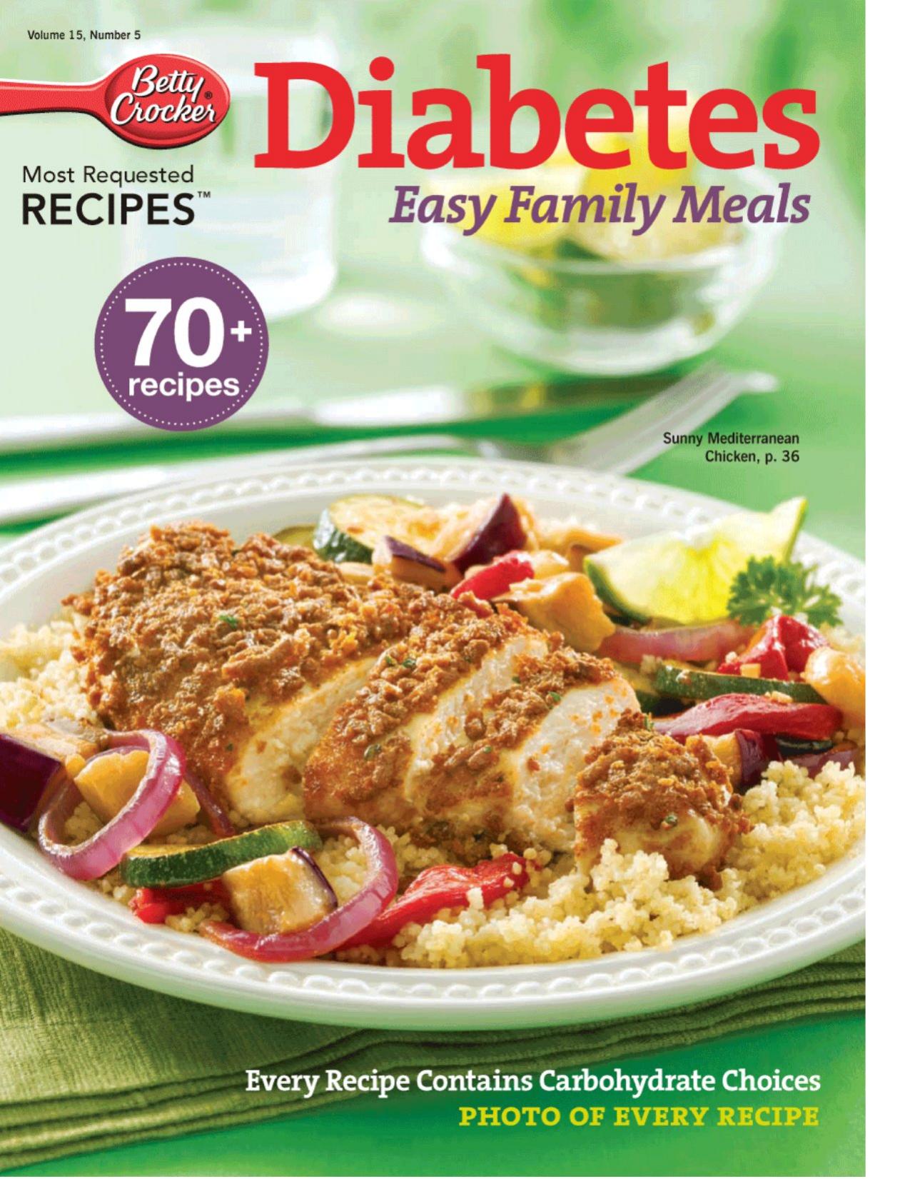 Diabetes Easy Family Meals by Betty Crocker