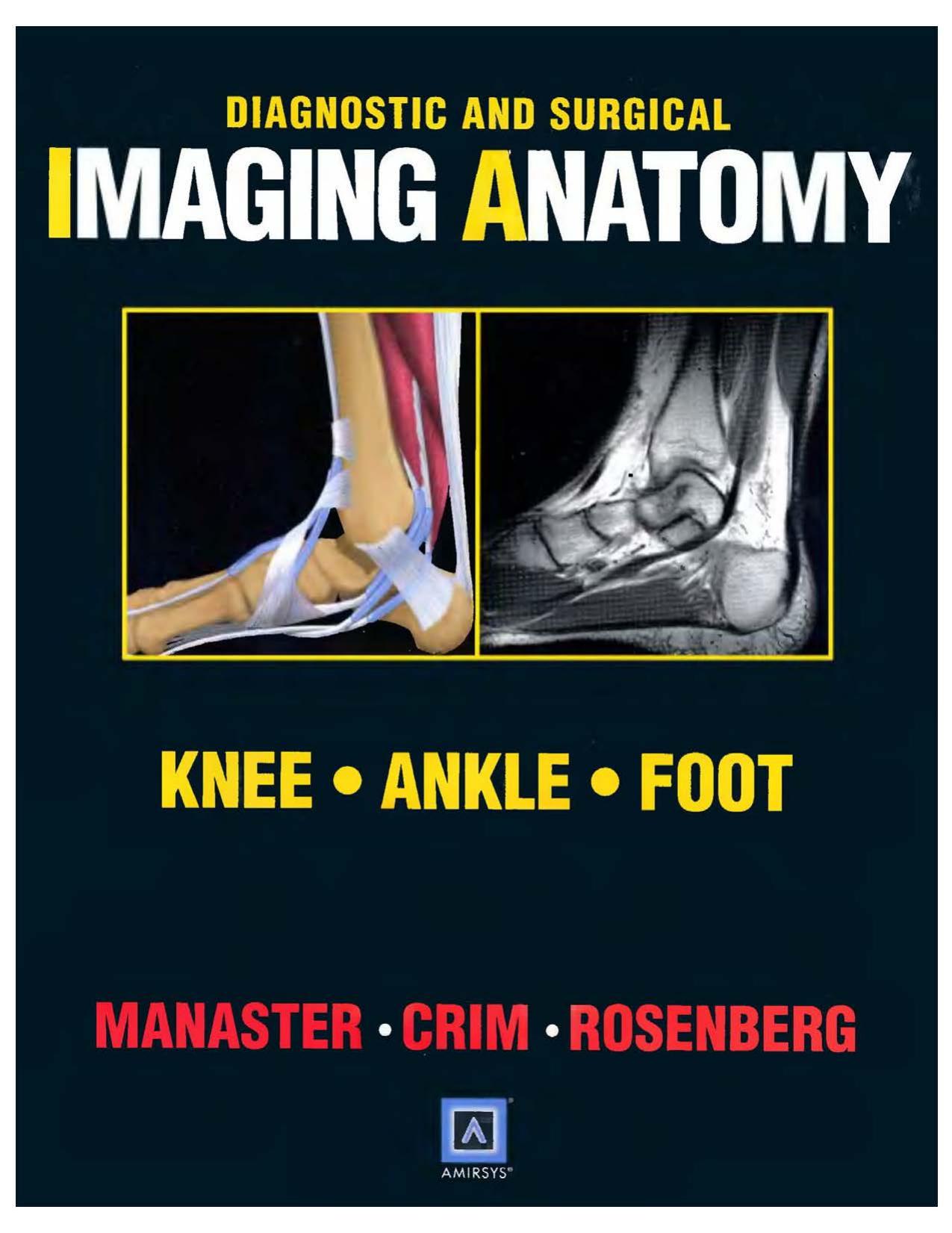 Diagnostic and Surgical Imaging Anatomy: Knee, Ankle, Foot by B. J. Manaster MD