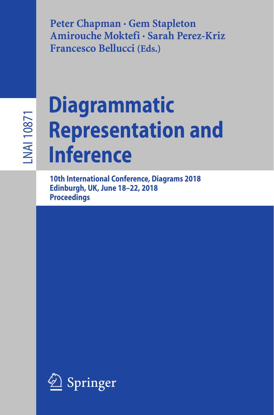 Diagrammatic Representation and Inference by Peter Chapman Gem Stapleton Amirouche Moktefi Sarah Perez-Kriz Francesco Bellucci