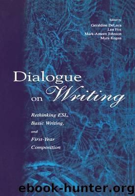 Dialogue on Writing by DeLuca Geraldine