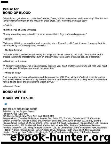 Diane Whiteside - Texas Vampires 02 by Bond of Fire