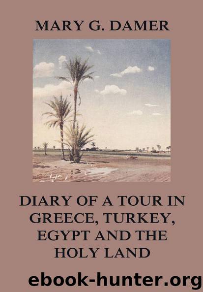 Diary of A Tour in Greece, Turkey, Egypt, and The Holy Land by Mary G. Damer