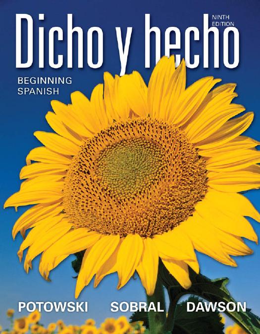 Dicho y hecho: beginning Spanish by Dawson Laila M.;Sobral Silvia;Potowski Kim