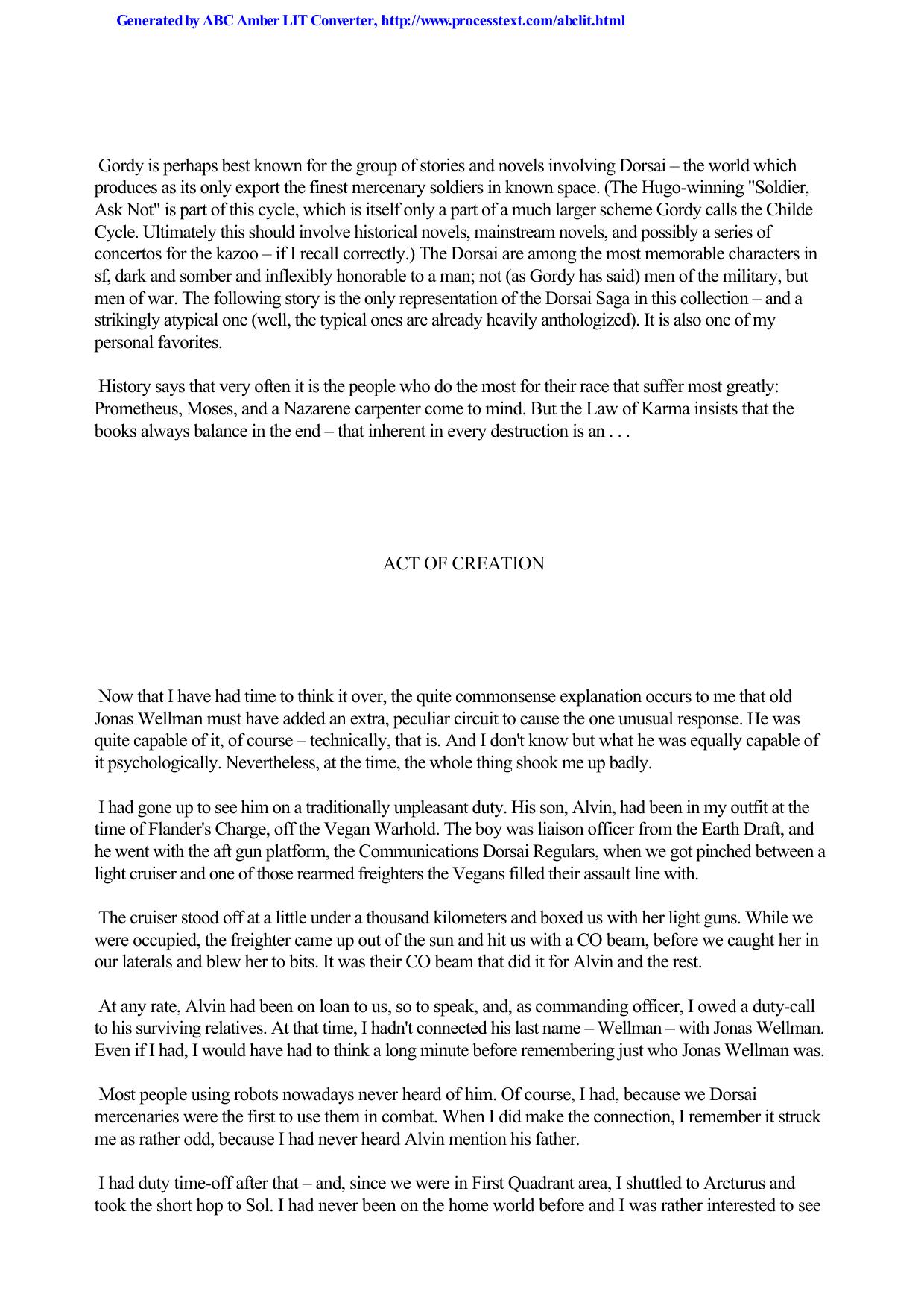 Dickson, Gordon by 8 Short Stories & Novellas