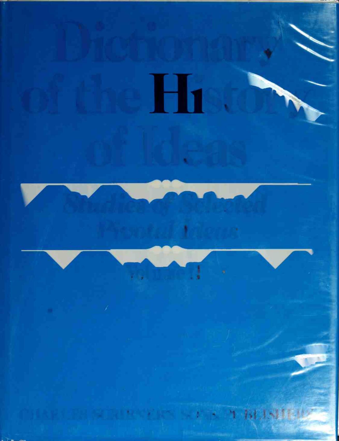 Dictionary in the history of ideas: Studies of Select Pivotal Ideas. Vol II: âDespotismâ to âLaw, commonâ by Wiener Philip (ed.)
