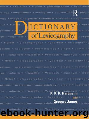 Dictionary of Lexicography by James regory & regory James