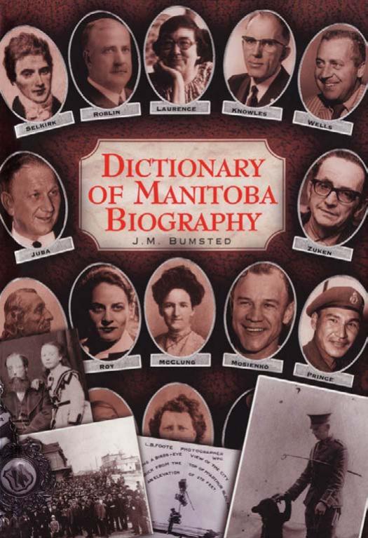 Dictionary of Manitoba Biography by Unknow
