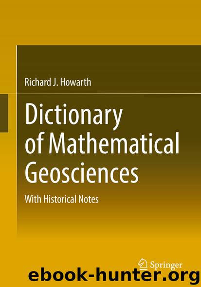 Dictionary of Mathematical Geosciences by Richard J. Howarth