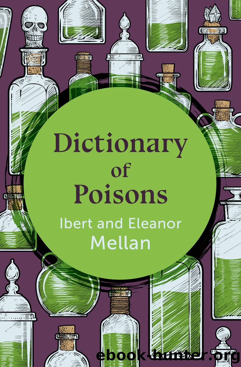 Dictionary of Poisons by Ibert Mellan Eleanor Mellan
