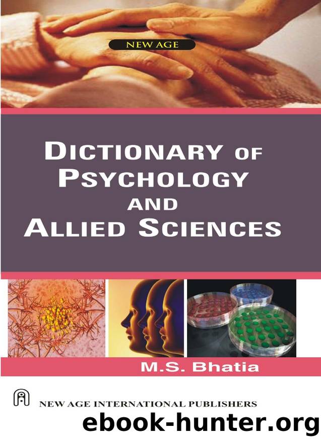 Dictionary of Psychology & Allied Sciences by M. S Bhatia