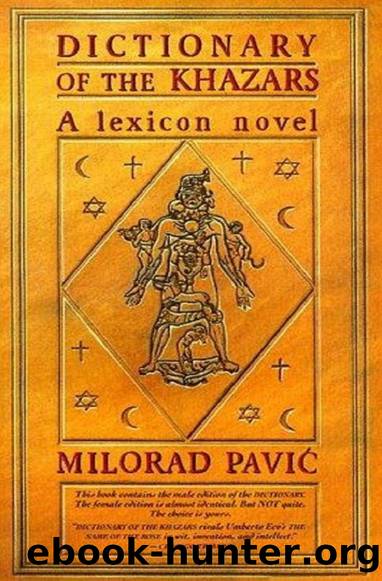 Dictionary of the Khazars: Male Version by Milorad Pavic