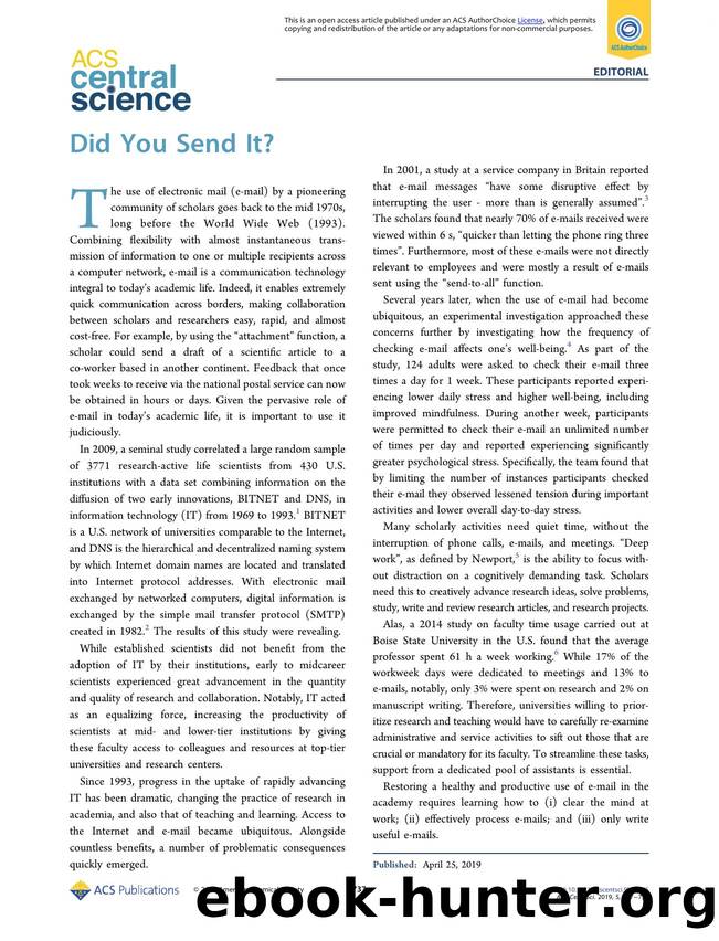 Did You Send It? by Mario Pagliaro (ORCID: 0000-0002-5096-329X)