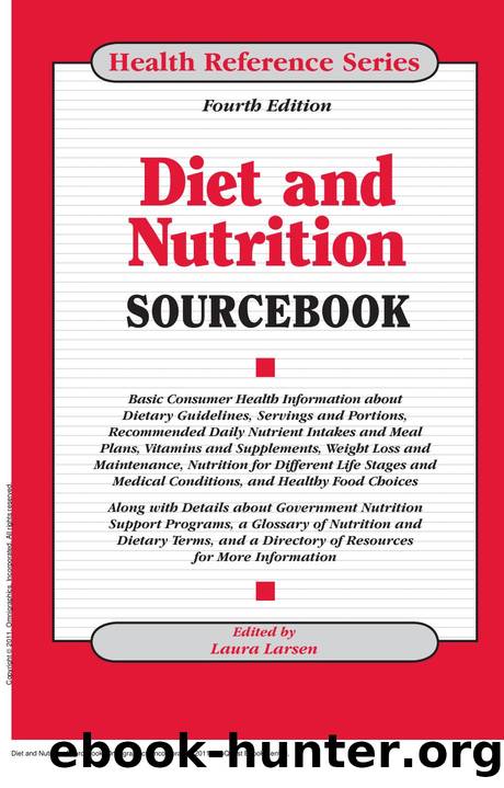 Diet and Nutrition Sourcebook by Laura Larsen