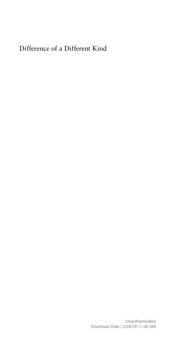 Difference of a Different Kind: Jewish Constructions of Race During the Long Eighteenth Century by Iris Idelson-Shein