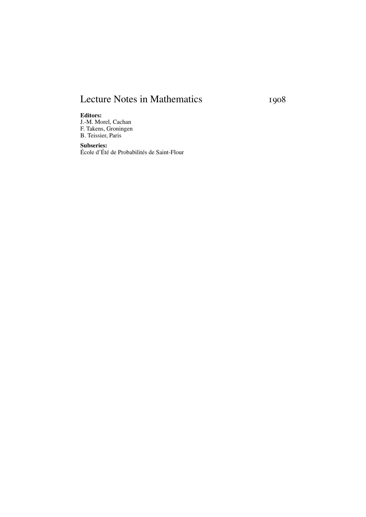 Differential Equations Driven by Rough Paths: École d'Été de Probabilités de Saint-Flour XXXIV - 2004 by Terry J. Lyons Michael Caruana Thierry Lévy (auth.)