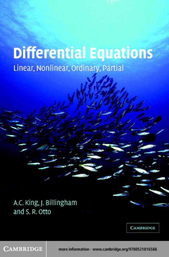 Differential Equations Linear, Nonlinear, Ordinary, Partial by Unknown