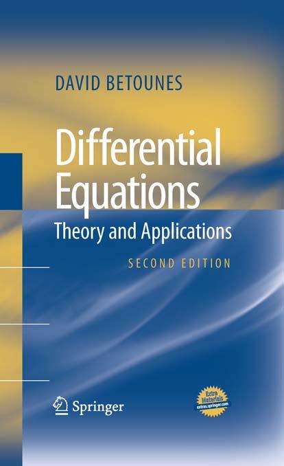 Differential Equations Theory and Applications by Unknown