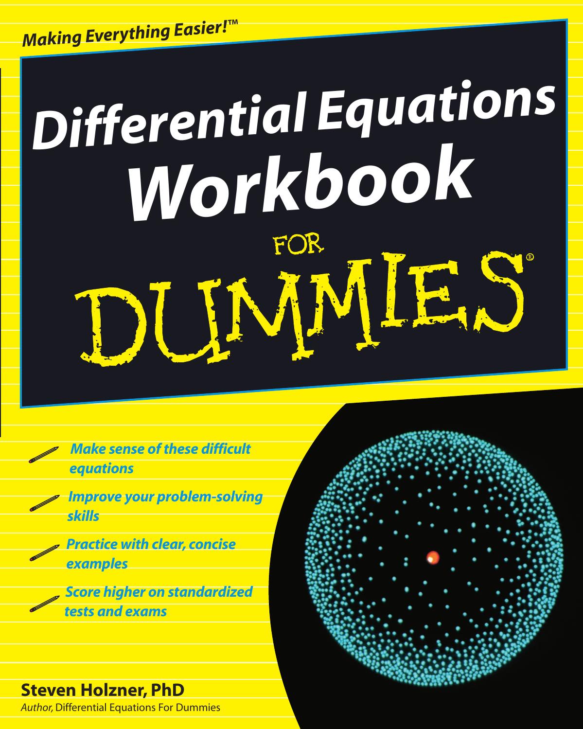 Differential Equations Workbook for Dummies (ISBN by 0470472014)