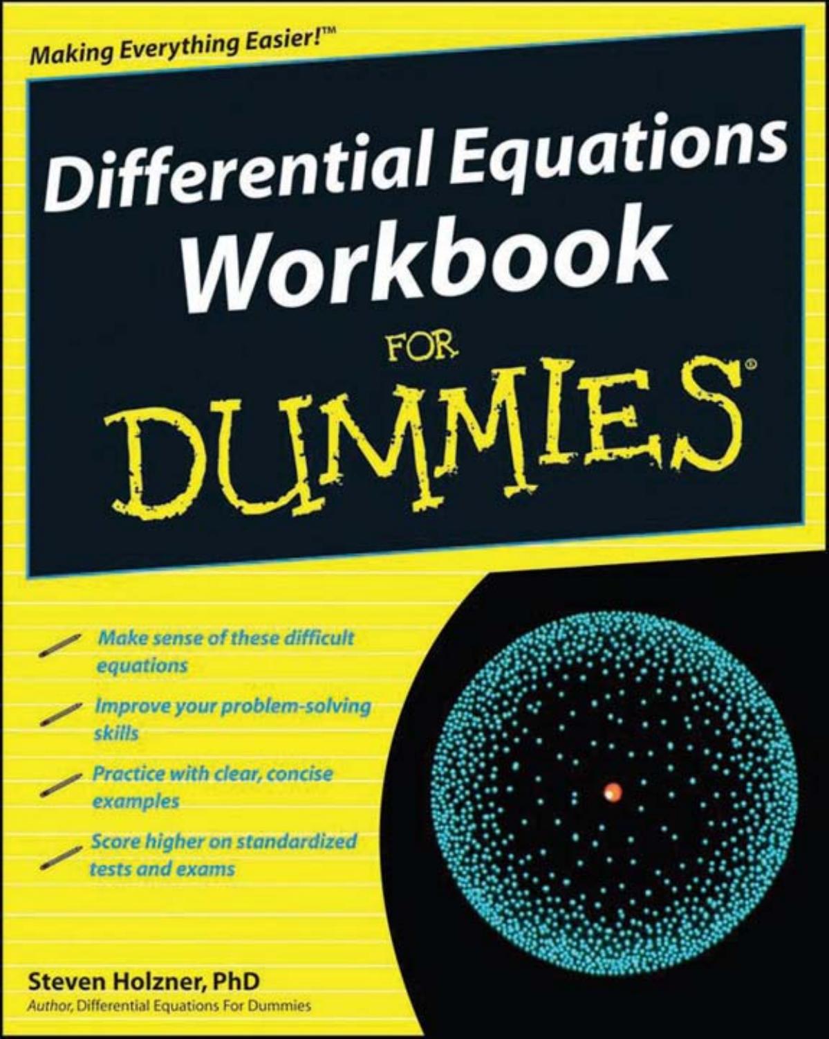 Differential Equations Workbook for Dummies by Unknown