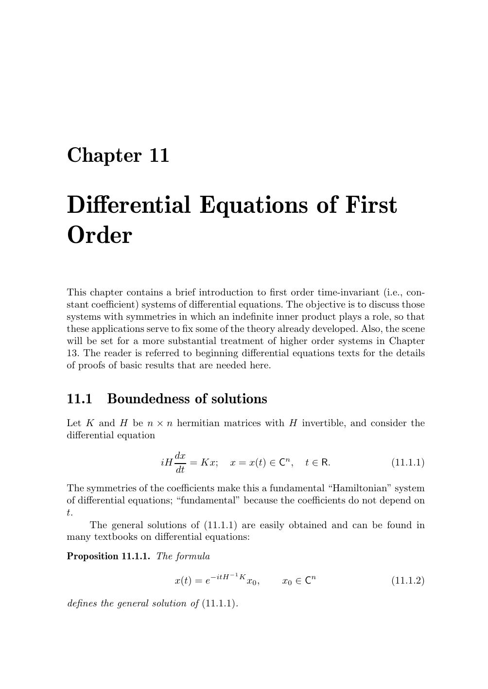 Differential Equations of First Order by Unknown