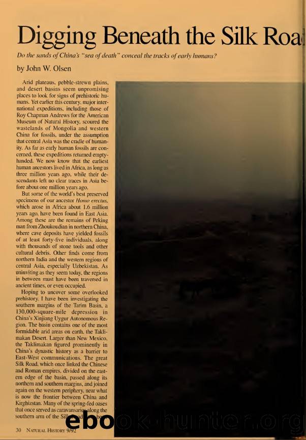 Digging beneath the Silk Road by John Olsen