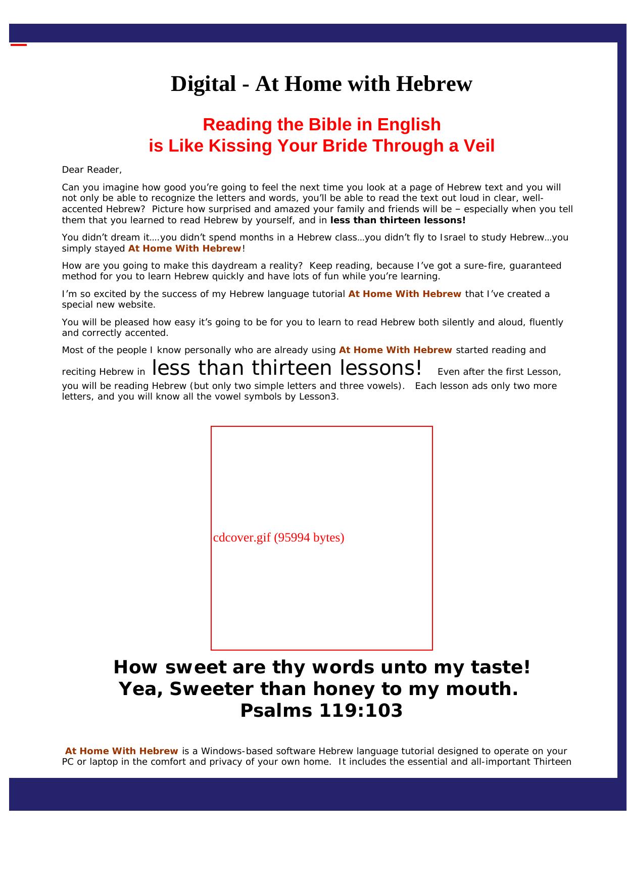 Digital - At Home With Hebrew. by Best of Kuszter's Collection