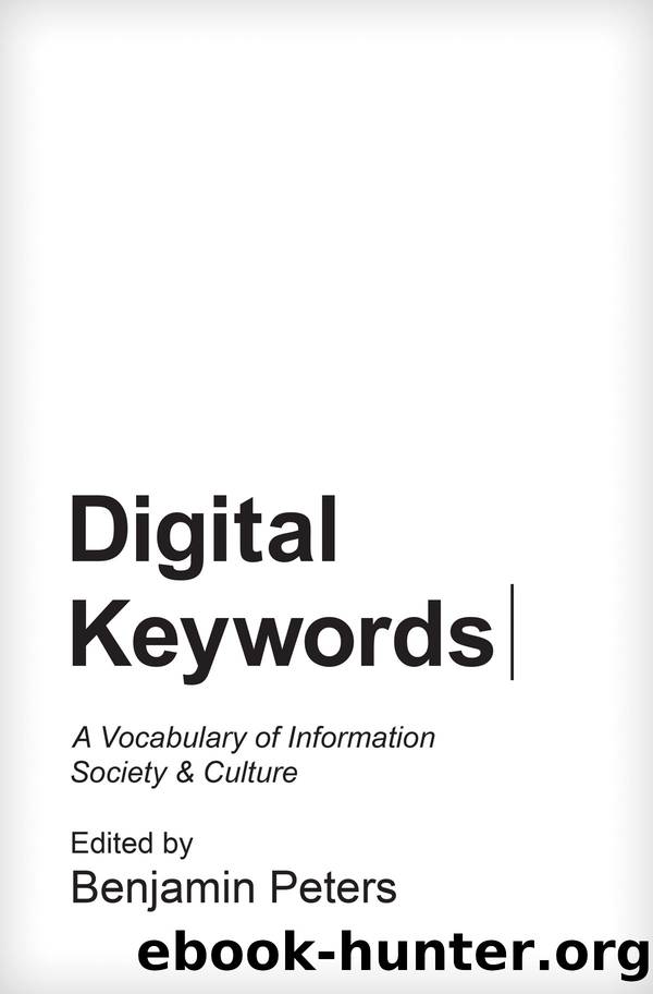 Digital Keywords by Peters Benjamin;