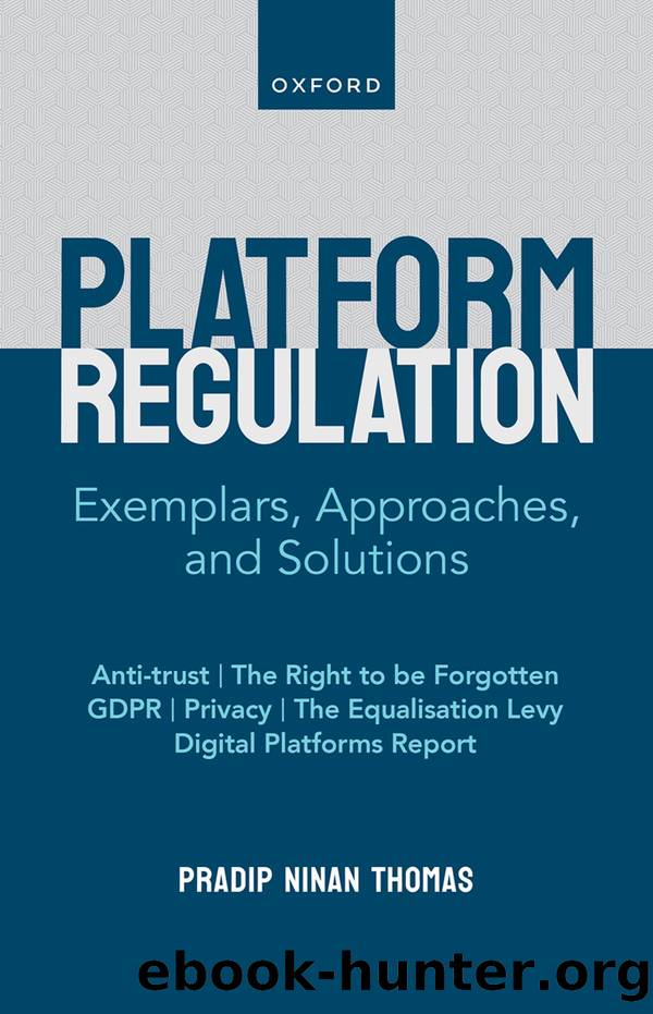 Digital Platform Regulation by Ninan Thomas Pradip;